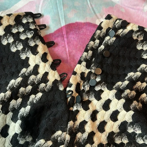 Houndstooth Express A-Line Wool Skirt - Picture 6 of 9